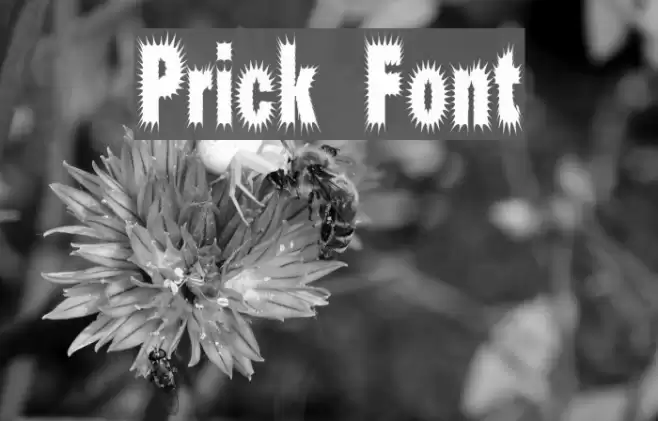 Prick Font examples