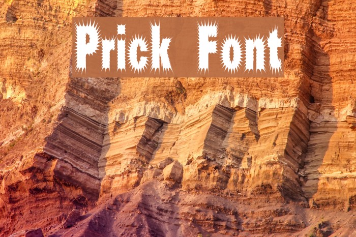 Prick Font examples