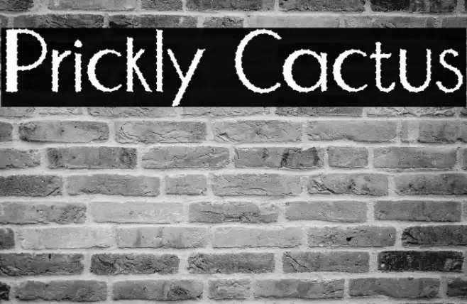 Prickly Cactus Font examples