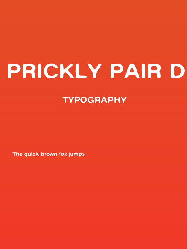 Prickly Pair DEMO Poster