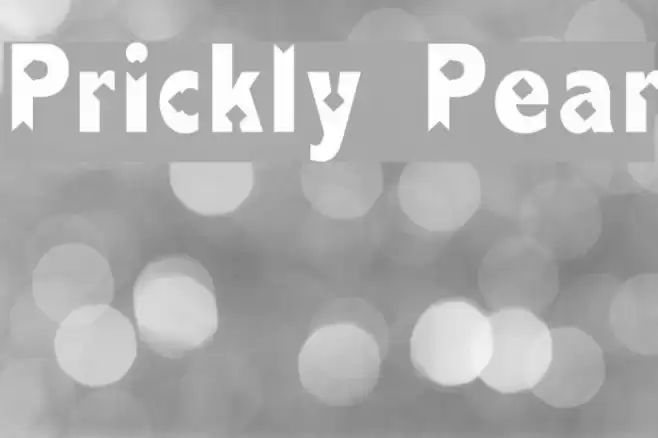 Prickly Pear Font examples