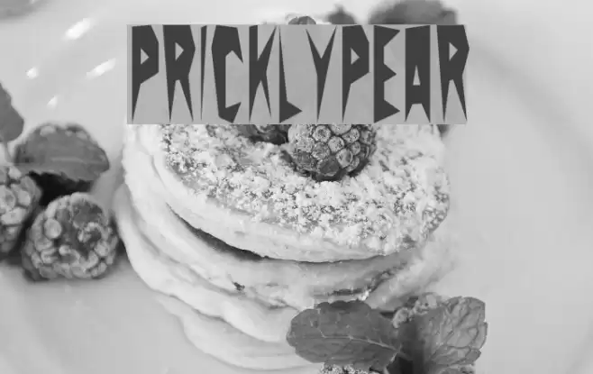 PricklyPear Font examples