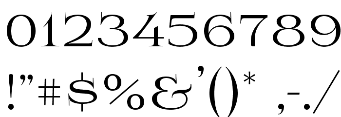Prida01 Font OTHER CHARS