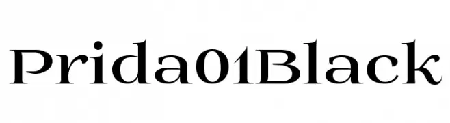 Prida01Black  Frei Schriftart Herunterladen