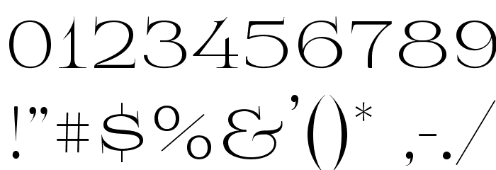 Prida01Light Font OTHER CHARS