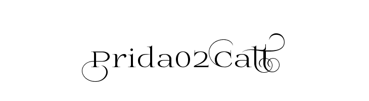 Prida02Calt  font caratteri gratis