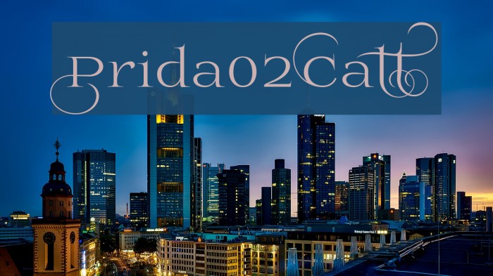 Prida02Calt Font examples