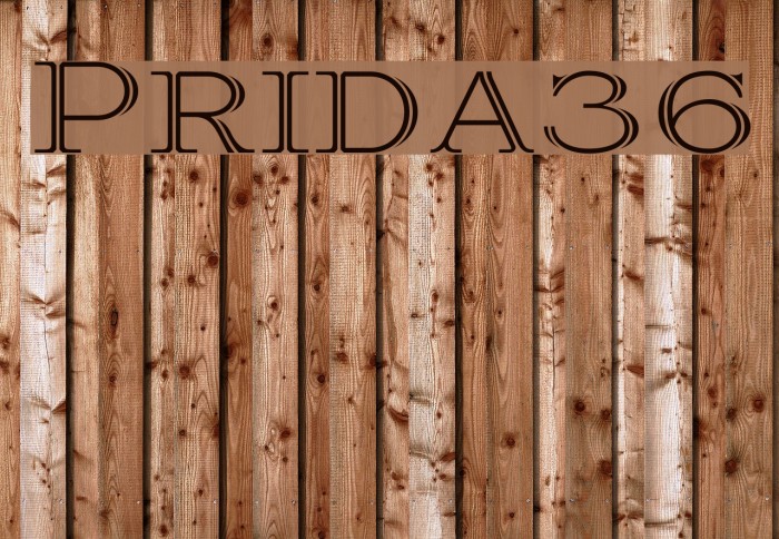 Prida36 Font examples