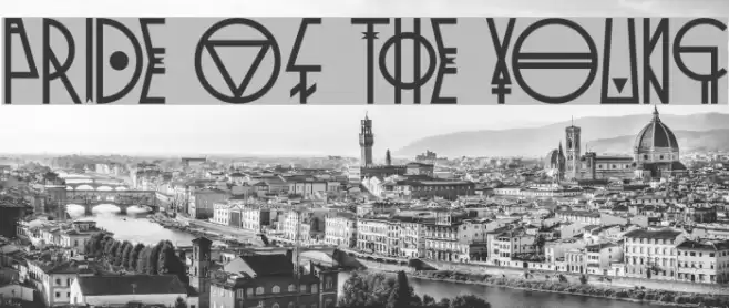 Pride Of The Young Font examples
