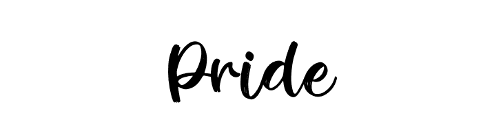 Pride  フリーフォントのダウンロード