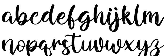 Pride Font LOWERCASE
