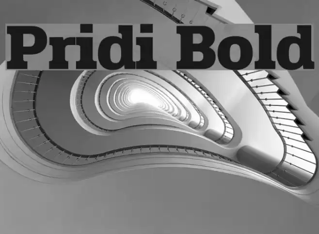 Pridi Bold Font examples