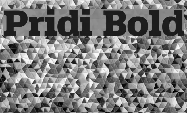 Pridi Bold Font examples