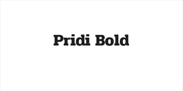 Pridi Bold Logo