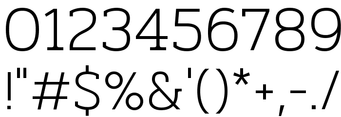 Pridi ExtraLight Font OTHER CHARS