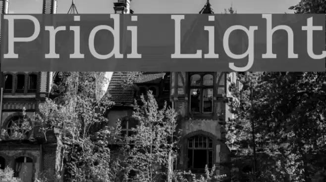 Pridi Light Font examples