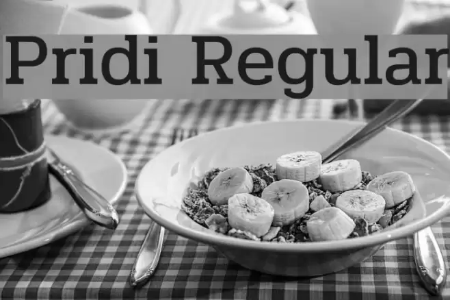 Pridi Regular Font examples
