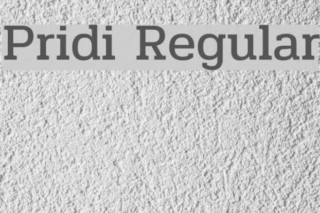 Pridi Regular Font examples