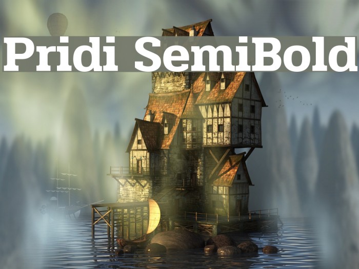 Pridi SemiBold Font examples