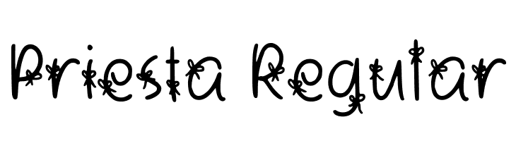 Priesta Regular  font caratteri gratis