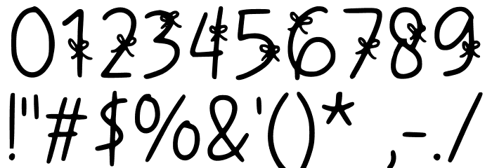 Priesta Regular Font OTHER CHARS