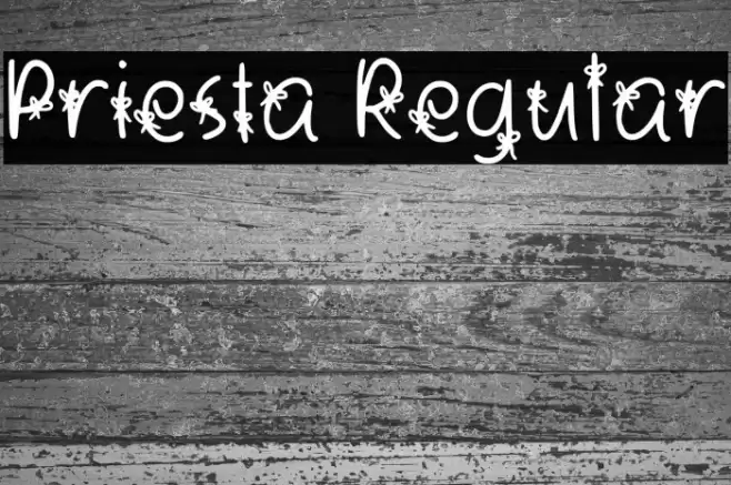 Priesta Regular Font examples
