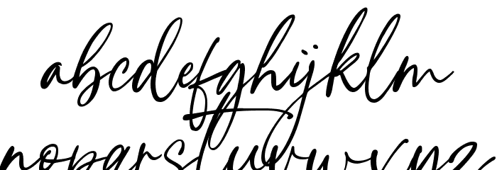 Priestacy Font LOWERCASE