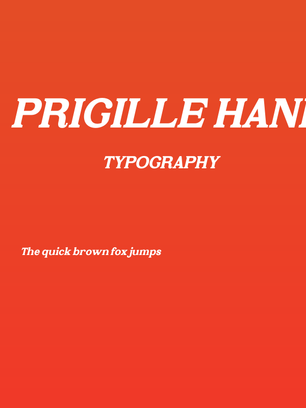 Prigille Hands Italic Poster