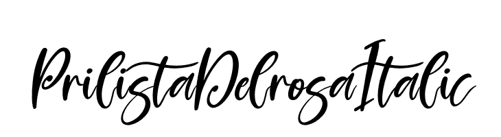 Prilista Delrosa Italic  नि: शुल्क फ़ॉन्ट्स डाउनलोड