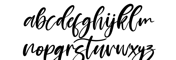 Prilista Delrosa Italic Font LOWERCASE