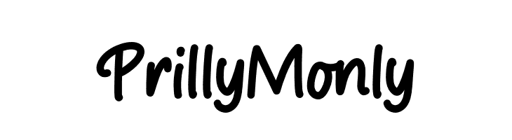 Prilly Monly  フリーフォントのダウンロード