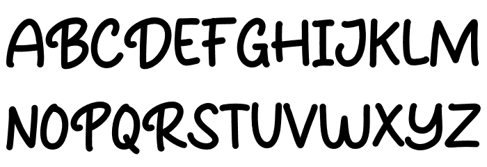 Prilly Monly Schriftart Groß