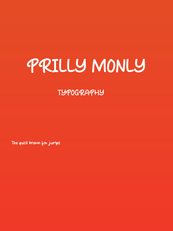 Prilly Monly Poster
