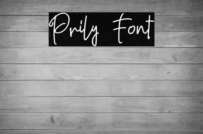 Prily Font examples