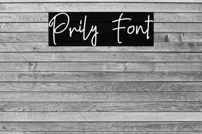Prily Font examples