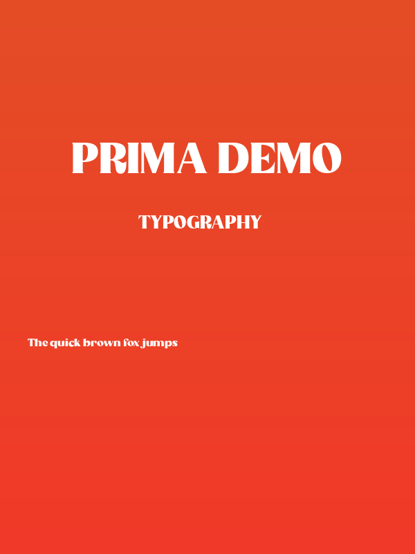 Prima DEMO Poster