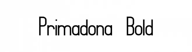 Primadona Bold  नि: शुल्क फ़ॉन्ट्स डाउनलोड