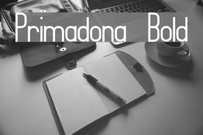 Primadona Bold Font examples
