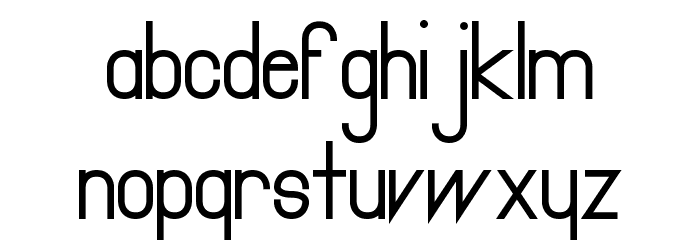 Primadona Bold Font LOWERCASE
