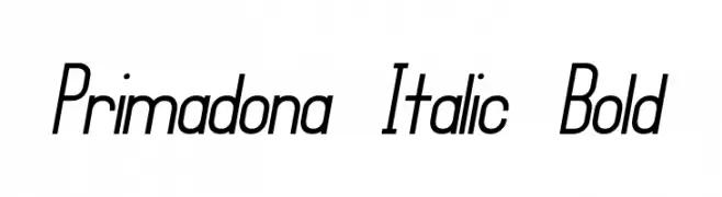 Primadona Italic Bold  Frei Schriftart Herunterladen