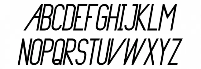 Primadona Italic Bold Polices MAJUSCULES