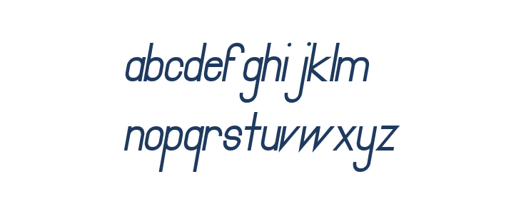 Primadona Italic Bold Lowercase