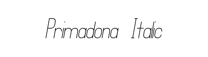 Primadona Italic Font