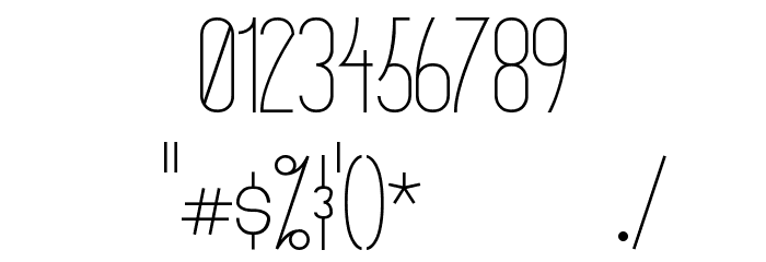Primadona Font OTHER CHARS