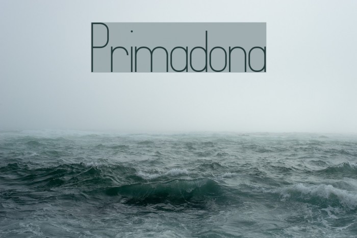 Primadona Font examples