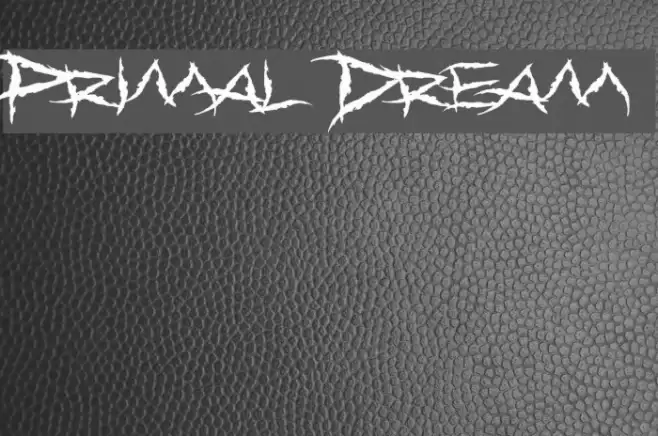 Primal Dream Font examples