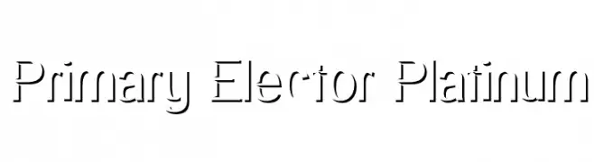 Primary Elector Platinum  Fuentes Gratis Descargar