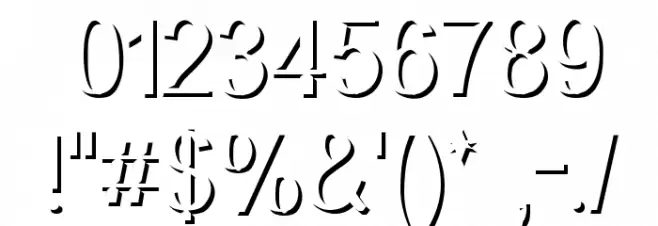 Primary Elector Platinum Font OTHER CHARS