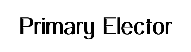 Primary Elector फ़ॉन्ट