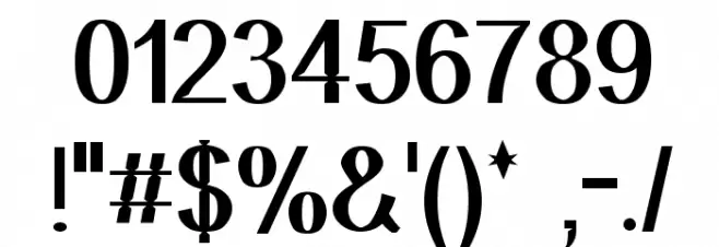 Primary Elector Font OTHER CHARS